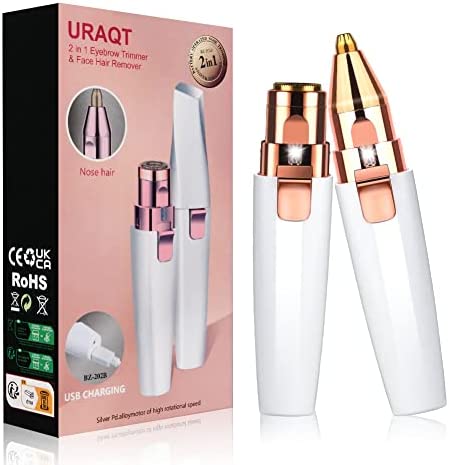 Depilador facial portatil 2 en 1 (cara y cejas)