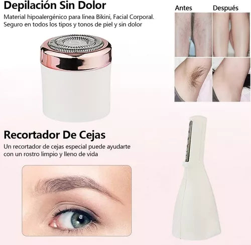 Depiladora Maquina Recargable 4 En 1