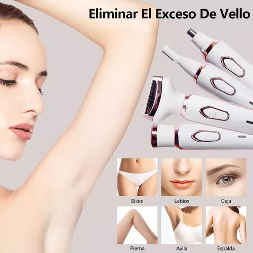 Depiladora Maquina Recargable 4 En 1