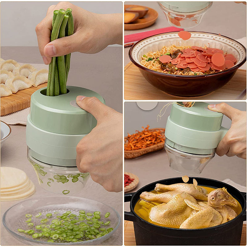 Cortador Picadora Triturador de Vegetales Recargable con USB 