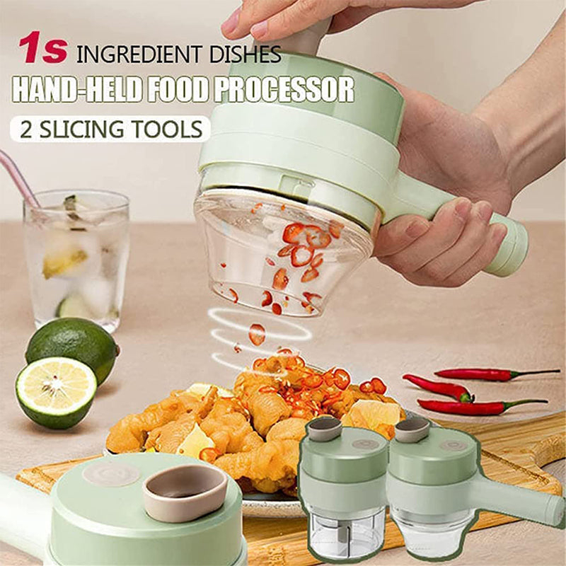 Cortador Picadora Triturador de Vegetales Recargable con USB 