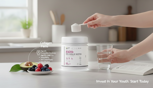 A partir de los 25 años empieza a disminuir la producción de colágeno