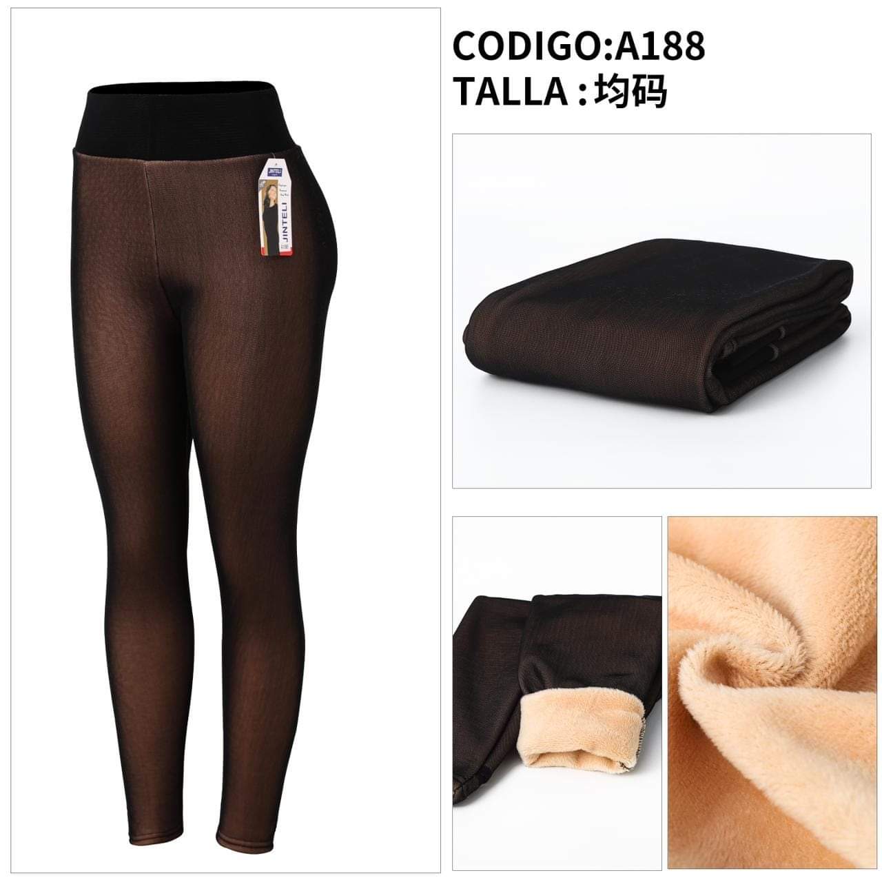 Calza Pantys Polar Efecto Piel (talla S, M, L, XL hasta 3XL)