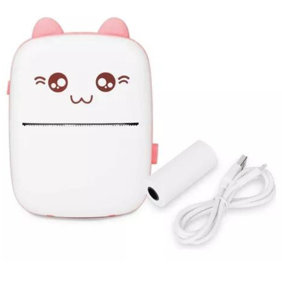 Mini Impresora Térmica Portátil gatito