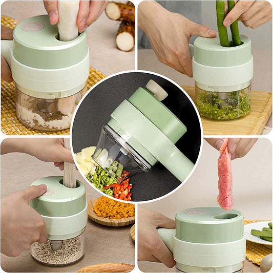 Cortador Picadora Triturador de Vegetales Recargable con USB&nbsp;